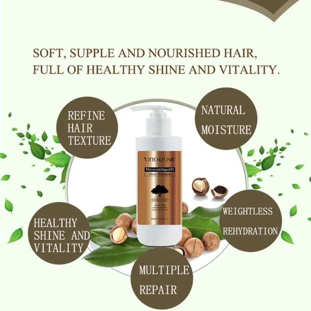 Otto Keunis Moroccan Argan Oil Elixir Shampoo &‎ Conditioner, Curly Hair, Mask.